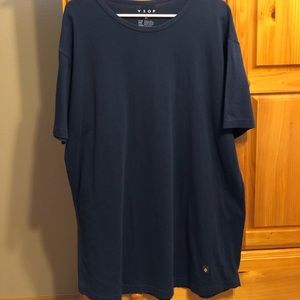 Tall/long hem-cut T-shirt by Akomplice x VSOP